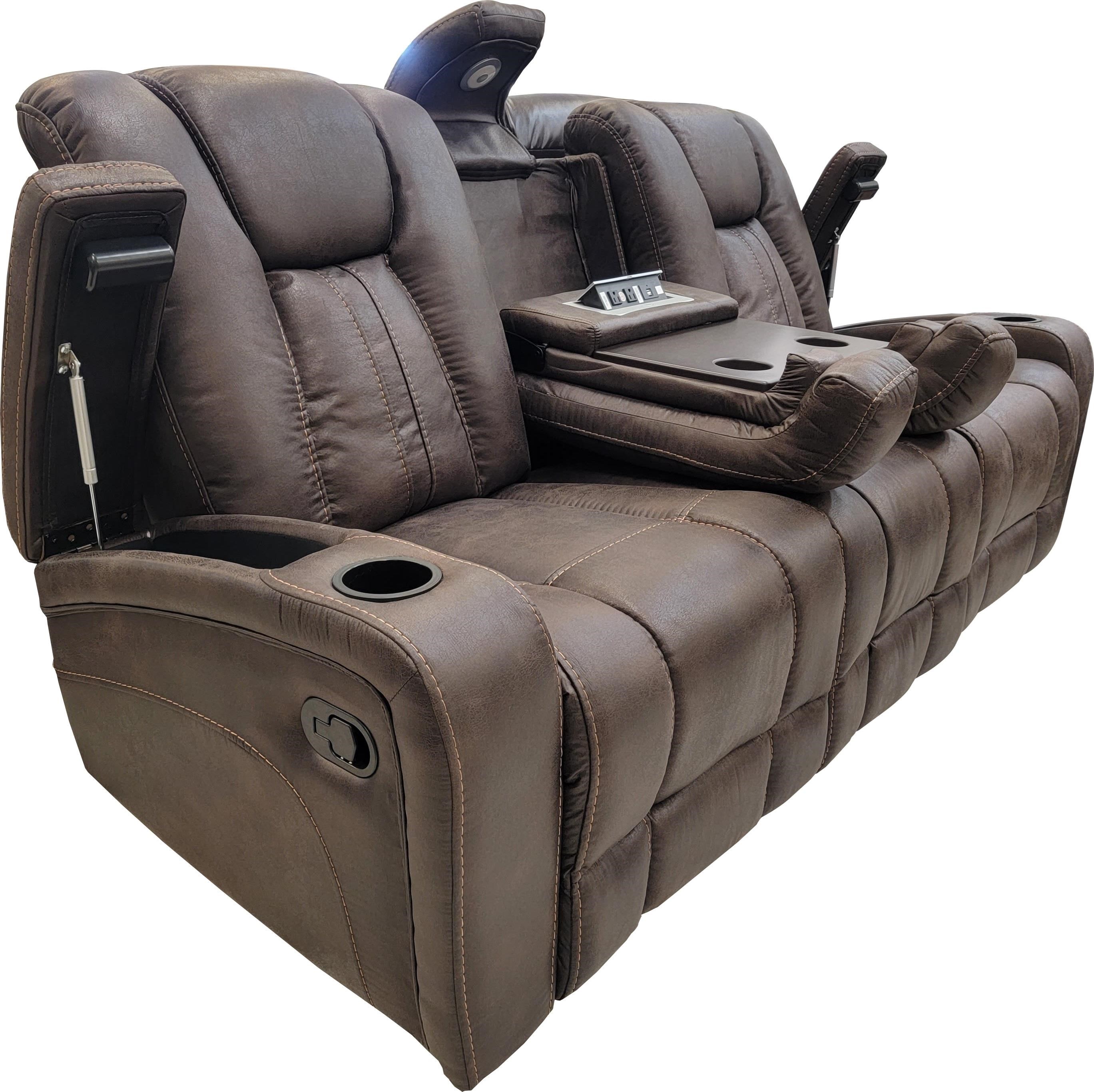 Jamestown espresso reclining 2025 sofa